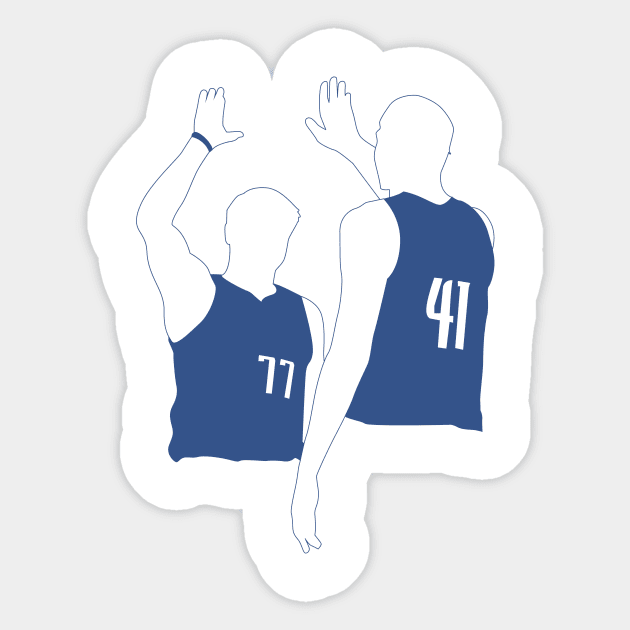 High five Sticker by Mavs Step Back